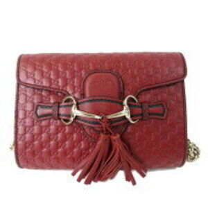 GUCCI Guccissima Horsebit Emily Chain Shoulder Bag